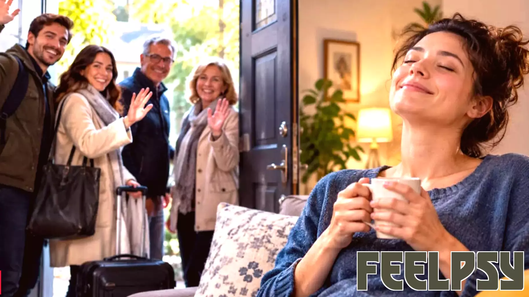 Psychology says people who feel relieved when houseguests leave may be protecting their mental space