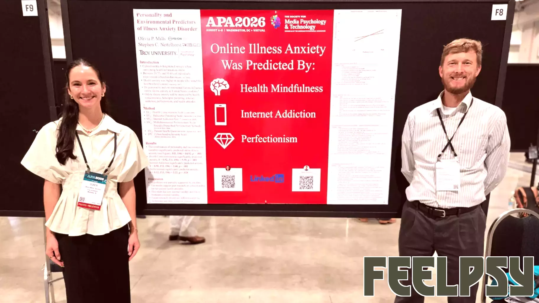 TROY student Olivia Polina Mills presents research on cyberchondria at APA